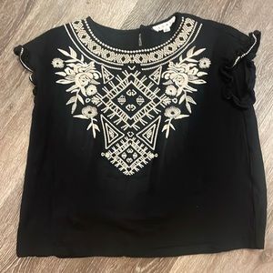 THML embroidered top size small.  Only worn once
